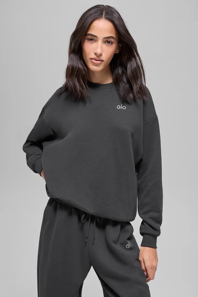 alo yoga 裏起毛スウェット New Alo Yoga Anthracite Collection - New Arrivals – Core 2025